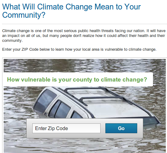 Climate Health Warning Tool - Just enter your ZIP code